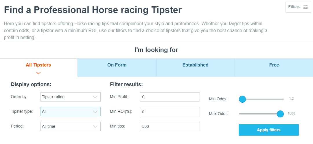 Tipstrr Review — Find & Follow Proofed Tipsters