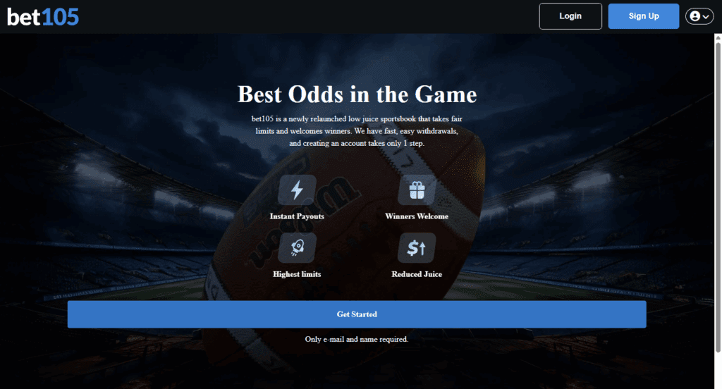 Bet105 homepage – leading crypto sportsbook and casino