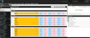 Sharp Exchange interface with back and lay prices and high-liquidity in-play markets.