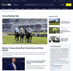 William Hill news and insights section featuring the latest sports articles and event previews.
