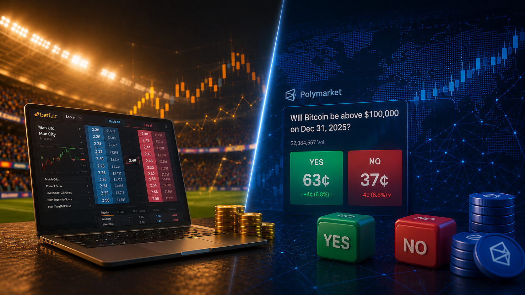 Betfair Exchange vs Polymarket: What's the Difference?