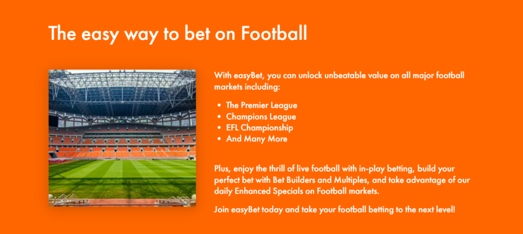 EasyBet - The easy way to bet on Football